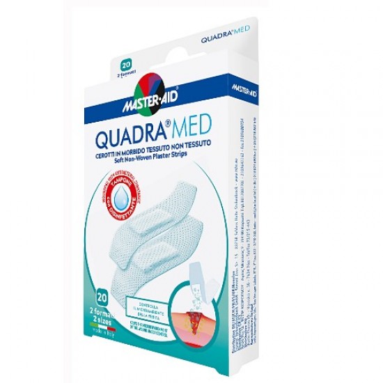 ΑΥΤΟΚΟΛΛΗΤΑ ΕΠΙΘΕΜΑΤΑ QUADRA MED ΣΤΕΝΑ/ΦΑΡΔΙΑ 20τμχ Master-Aid
