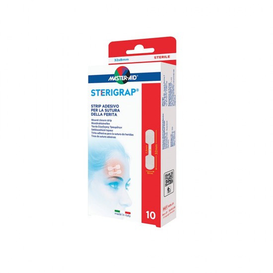 ΤΑΙΝΙΑ ΣΥΓΚΛΙΣΗΣ ΤΡΑΥΜΑΤΩΝ STERIGRAP 32X0,8MM 10τμχ Master-Aid ΤΑΙΝΙΑ ΣΥΓΚΛΙΣΗΣ ΤΡΑΥΜΑΤΩΝ STERIGRAP 32X0,8MM 10τμχ Master-Aid