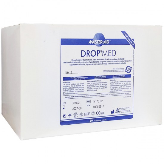 ΑΥΤΟΚΟΛΛΗΤΕΣ ΑΝΤΙΚΟΛΛΗΤΙΚΕΣ ΓΑΖΕΣ DROP MED 10X12CM 50τμχ Master-Aid ΑΥΤΟΚΟΛΛΗΤΕΣ ΑΝΤΙΚΟΛΛΗΤΙΚΕΣ ΓΑΖΕΣ DROP MED 10X12CM 50τμχ Master-Aid