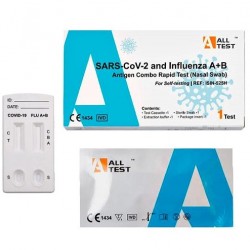 All Test Sars-Cov-2 & Influenza A+B Antigen Combo (Test Ανίχνευσης Sars-Cov-2 & Γρίπης με ρινικό δείγμα) 1τμχ