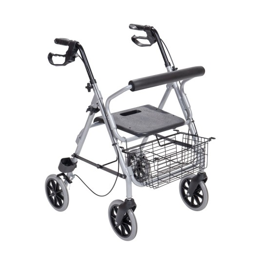 ΠΕΡΙΠΑΤΗΤΗΡΑΣ ΑΛΟΥΜΙΝΙΟΥ ROLLATOR "SILVER" 0808491 Mobiak ΠΕΡΙΠΑΤΗΤΗΡΑΣ ΑΛΟΥΜΙΝΙΟΥ ROLLATOR "SILVER" 0808491 Mobiak